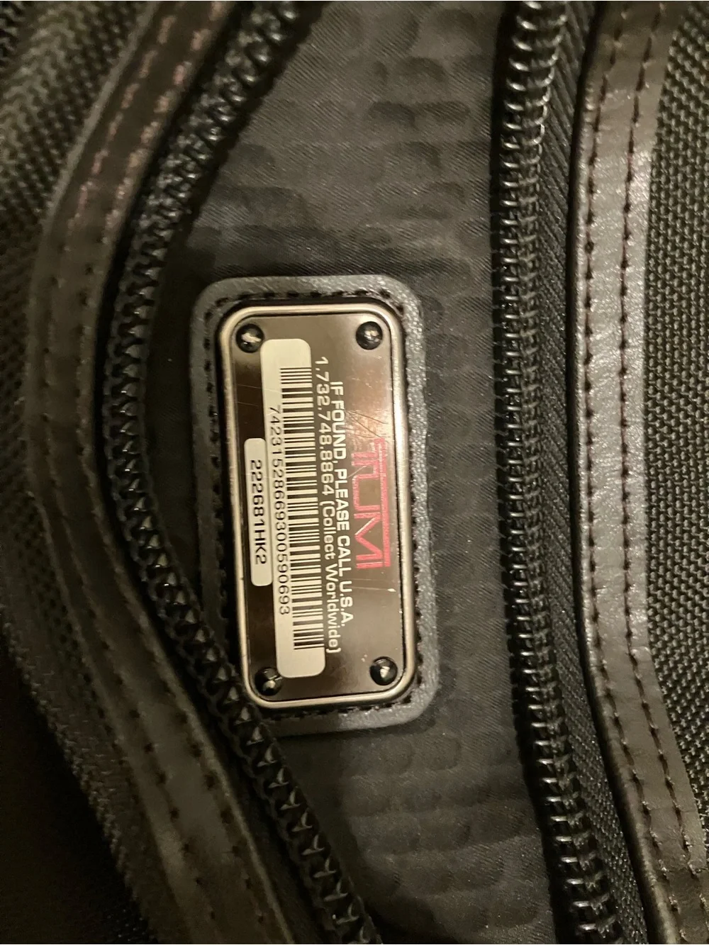 Tumi durable backpack